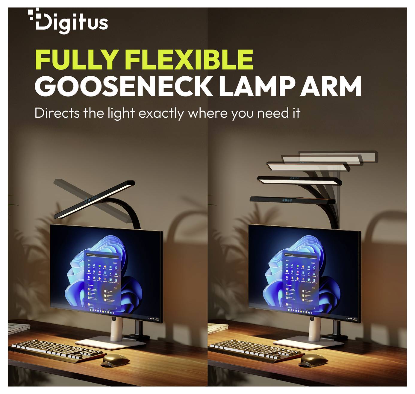 Digitus DA-90490 LED-Schreibtischleuchte, LED-Schreibtischleuchte mit Klemmfuß, LED-Tischlampe, Tischlampe LED, SMD LED -6