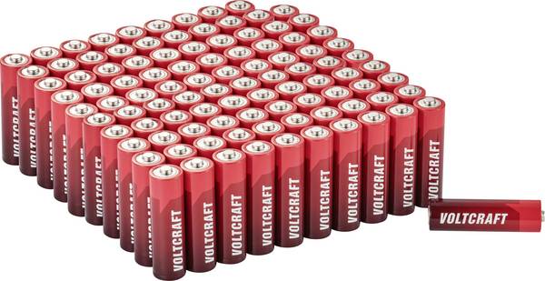 VOLTCRAFT Industrial LR6 Mignon (AA)-Batterie Alkali-Mangan 3000 mAh 1.5 V 100 St.