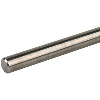 Nahaufnahme einer glatten Metallstange oder zylindrischen Welle mit polierter silberner Oberfläche auf weißem Hintergrund.