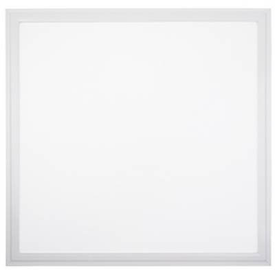 Leeres weißes quadratisches Panel mit einem hellgrauen Rahmen und abgeschrägtem Rand
