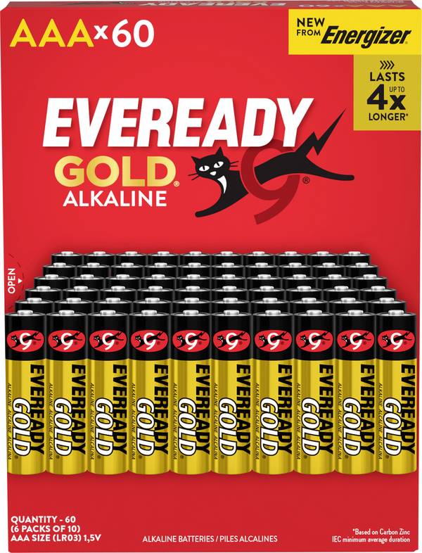 Eveready Eveready Gold Micro (AAA)-Batterie Alkali-Mangan  1.5 V 60 St.