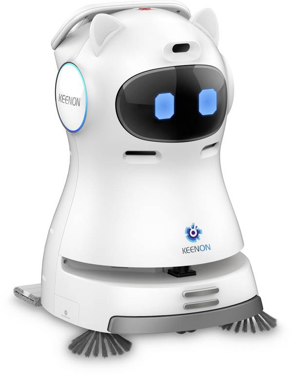 KEENON KLEENBOT C30 Reinigungsroboter Weiß App gesteuert, mit Display, inkl. Ladegerät