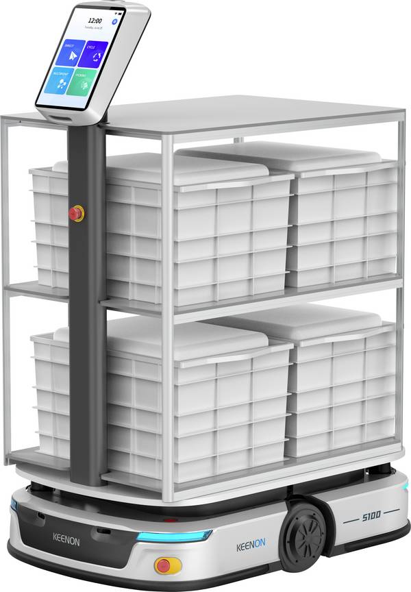 KEENON S100 Transportroboter Silber App gesteuert, inkl. Ladegerät