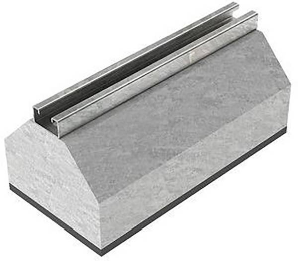 Niedax DS 110.300 NIED Betonsockel mit Schiene SW 18mm 100x160x320mm DS 110.300 1 St.