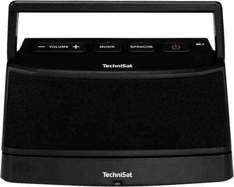 TechniSat ISIBOX 1, schwarz Docking Lautsprecher AUX, tragbar Schwarz
