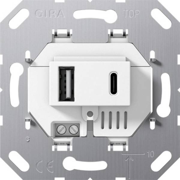 GIRA  Einsatz USB-Steckdose  Weiß 234900 1 St.