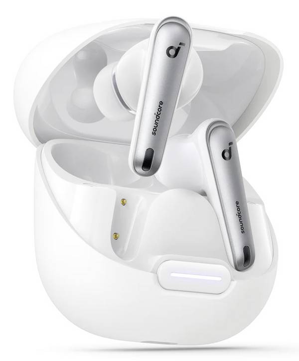 Anker Soundcore Liberty 4 NC  On Ear Kopfhörer Bluetooth® Stereo Weiß Noise Cancelling Wasserbeständig, Ladecase