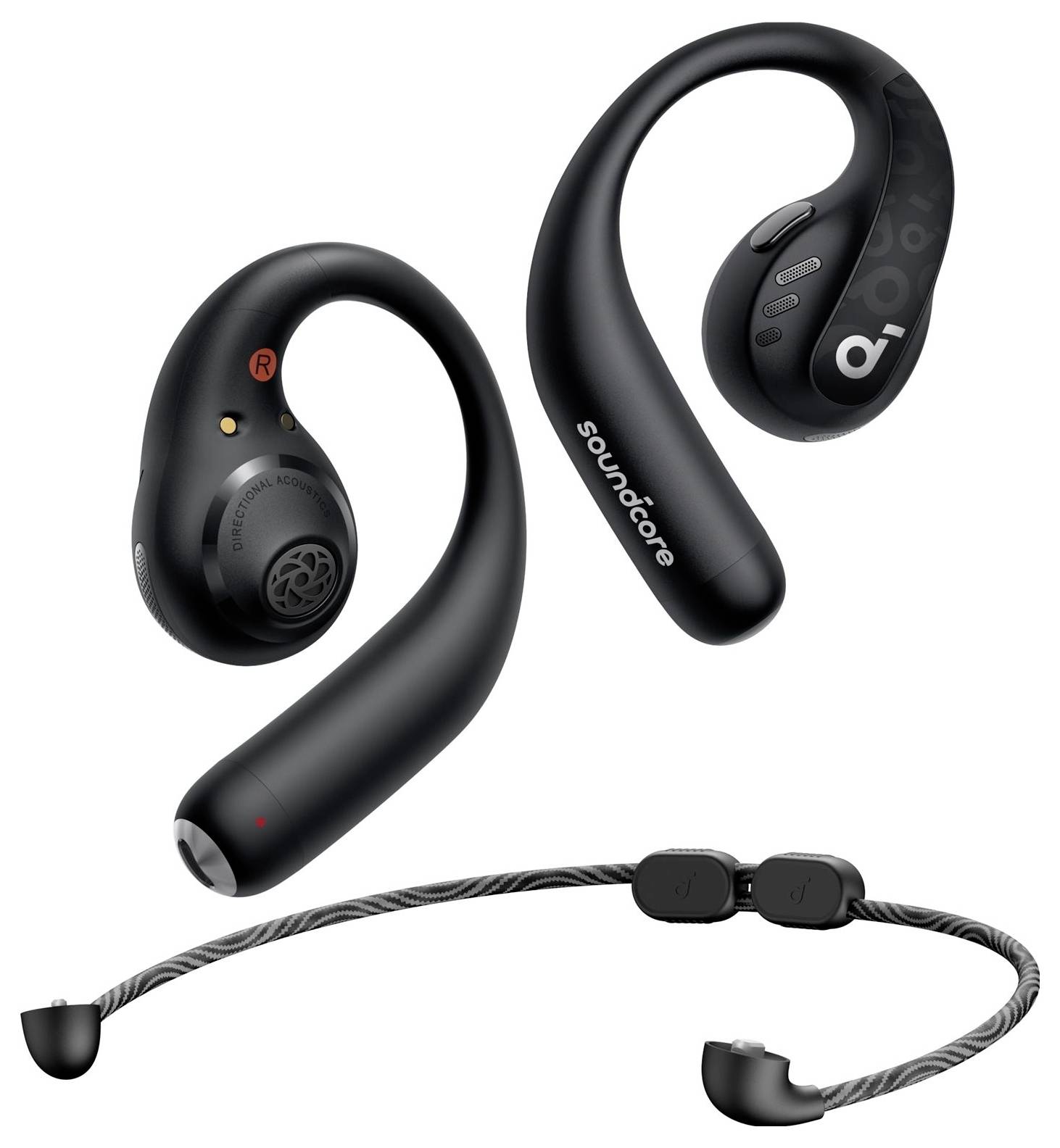 Anker Soundcore AeroFit On Ear Kopfhörer Bluetooth® Stereo Schwarz Ladecase-1