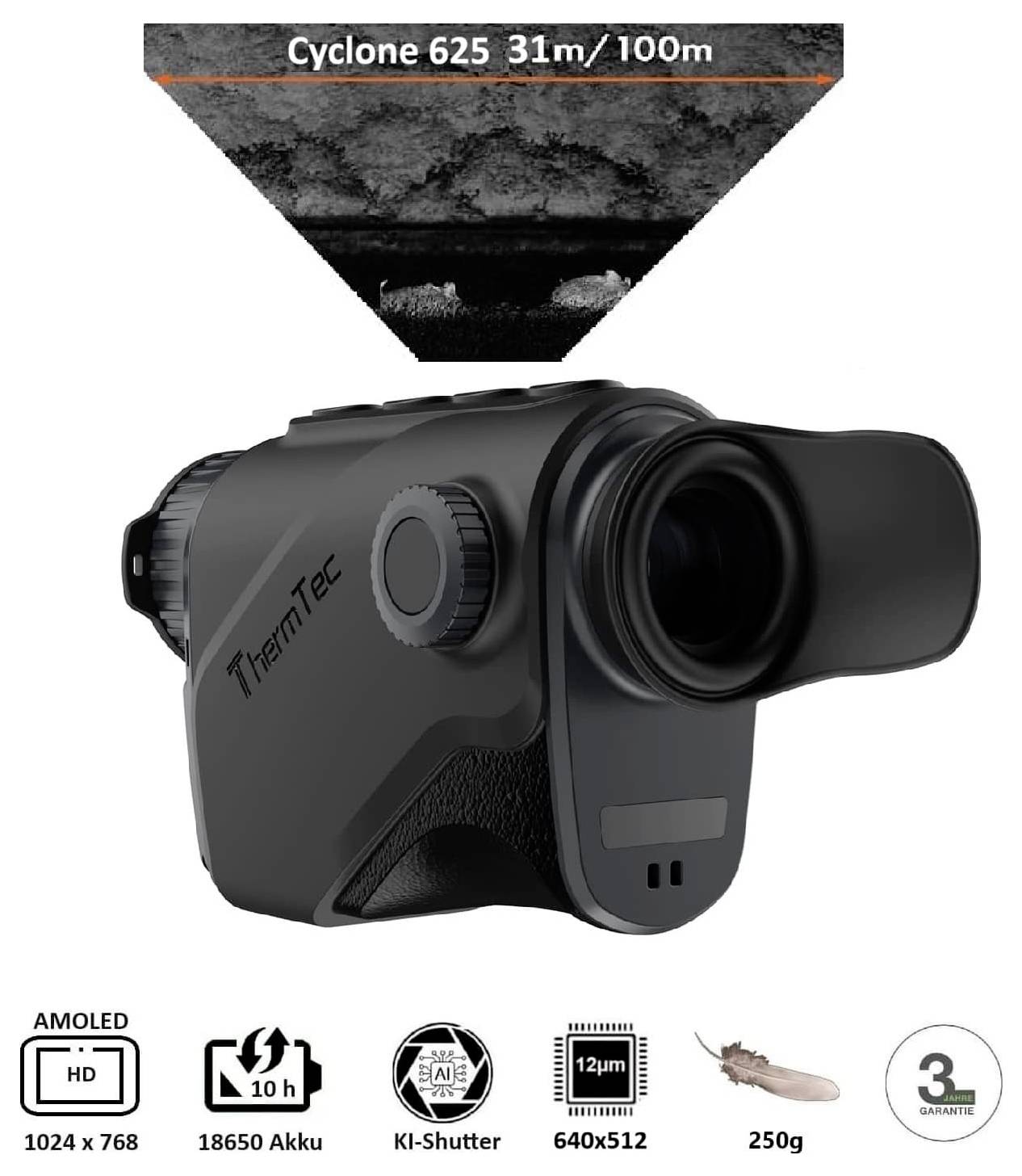 ThermTec Cyclone 625 13.143 Monokular 25 mm-1
