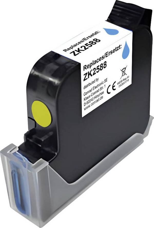 Renkforce Druckerpatrone RF-7593186 Kompatibel Solvent ink cartridge ZK2588 Gelb