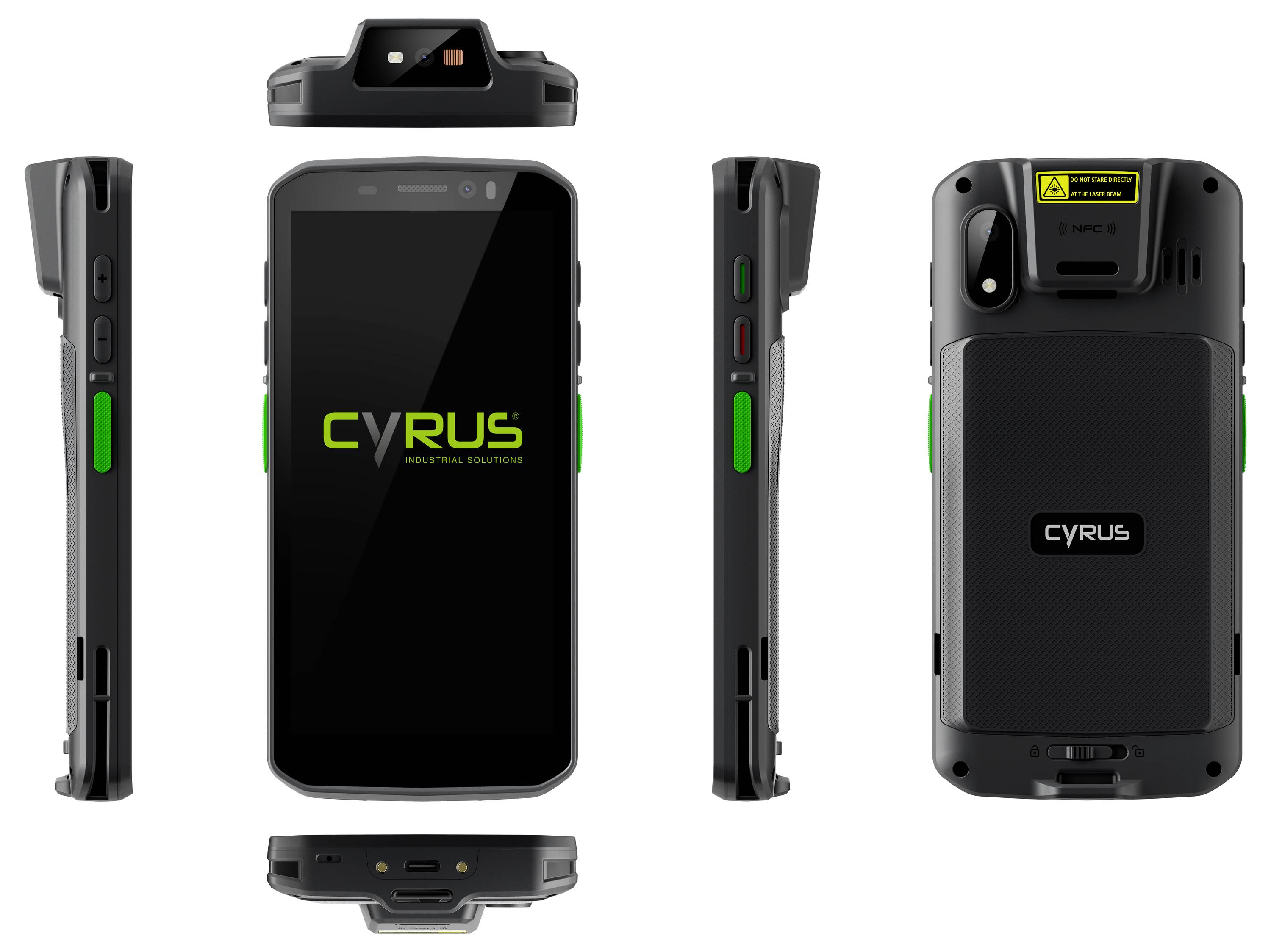 Cyrus CS75XA MDE / Mobiles Datenerfassungsgerät Laser Schwarz Smartphone-Scanner USB-C®, NFC, Bluetooth®, Wi-Fi 5 (802.1-3