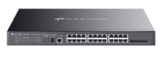 TP-LINK SG5428XMPP Omada SG5428XMPP V1 Managed Netzwerk Switch 24 Port 128 Gbit/s PoE-Funktion-0