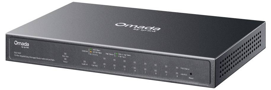 TP-LINK ES210GP ES210GP V1 Managed Netzwerk Switch 8 Port PoE-Funktion-2