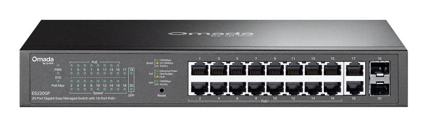 TP-LINK ES220GP ES220GP V1 Managed Netzwerk Switch 20 Port 40 GBit/s PoE-Funktion-0