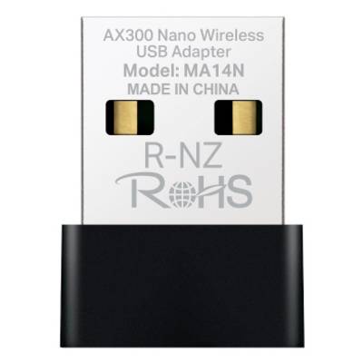 AX300 Nano Wireless USB-Adapter, Modell MA14N, mit R-NZ RoHS-Markierungen.