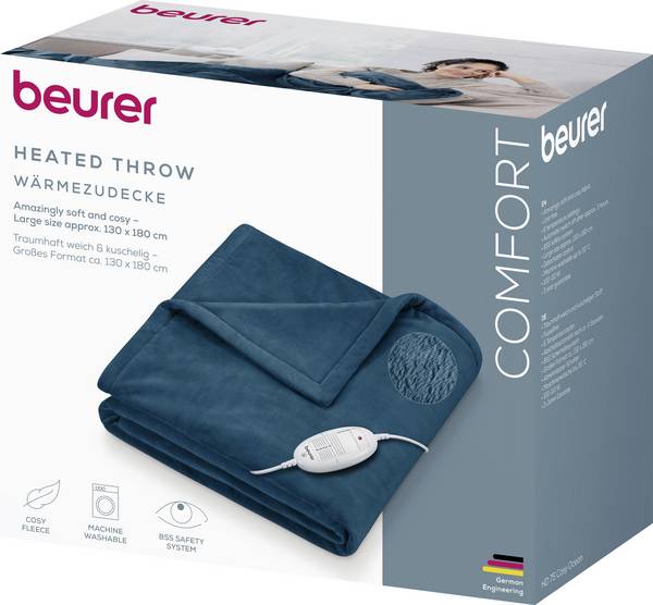 Beurer HD 75 Wärmedecke 100 W Ozeanblau
