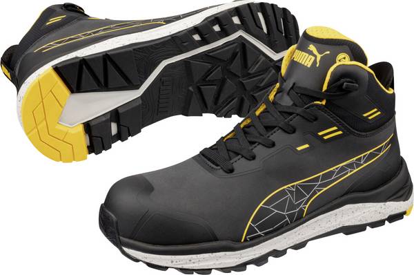 PUMA XPLORE ANTHRACITE/YELLOW MID S3S ESD FO HRO SR 635630806000038  Sicherheitsschuh S3S Schuhgröße (EU): 38 Anthrazit 1 Paar