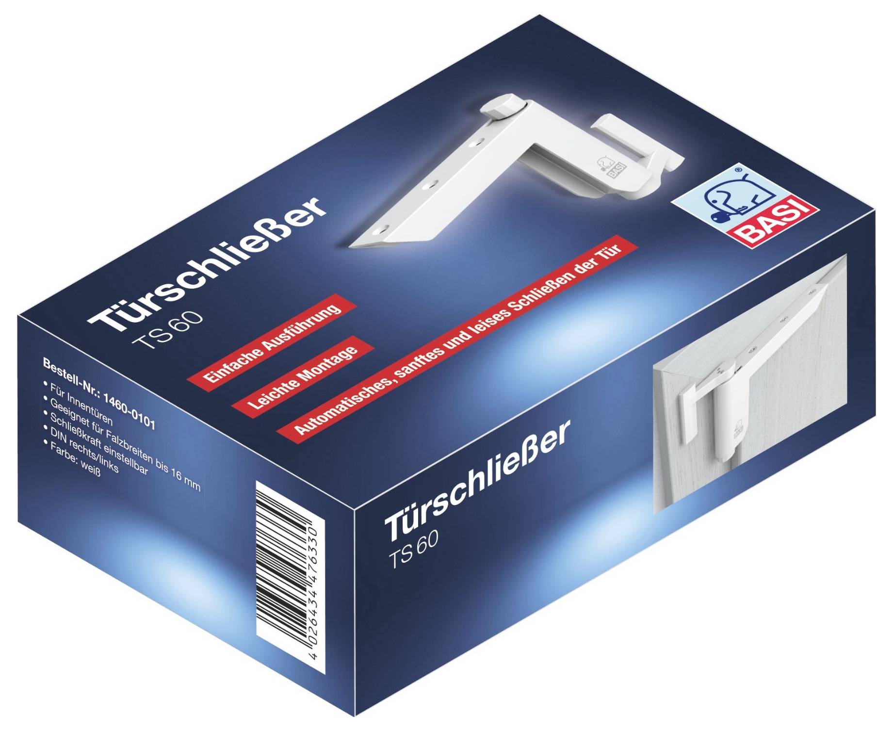 Basi 1460-0101 Türschließer Weiß-4