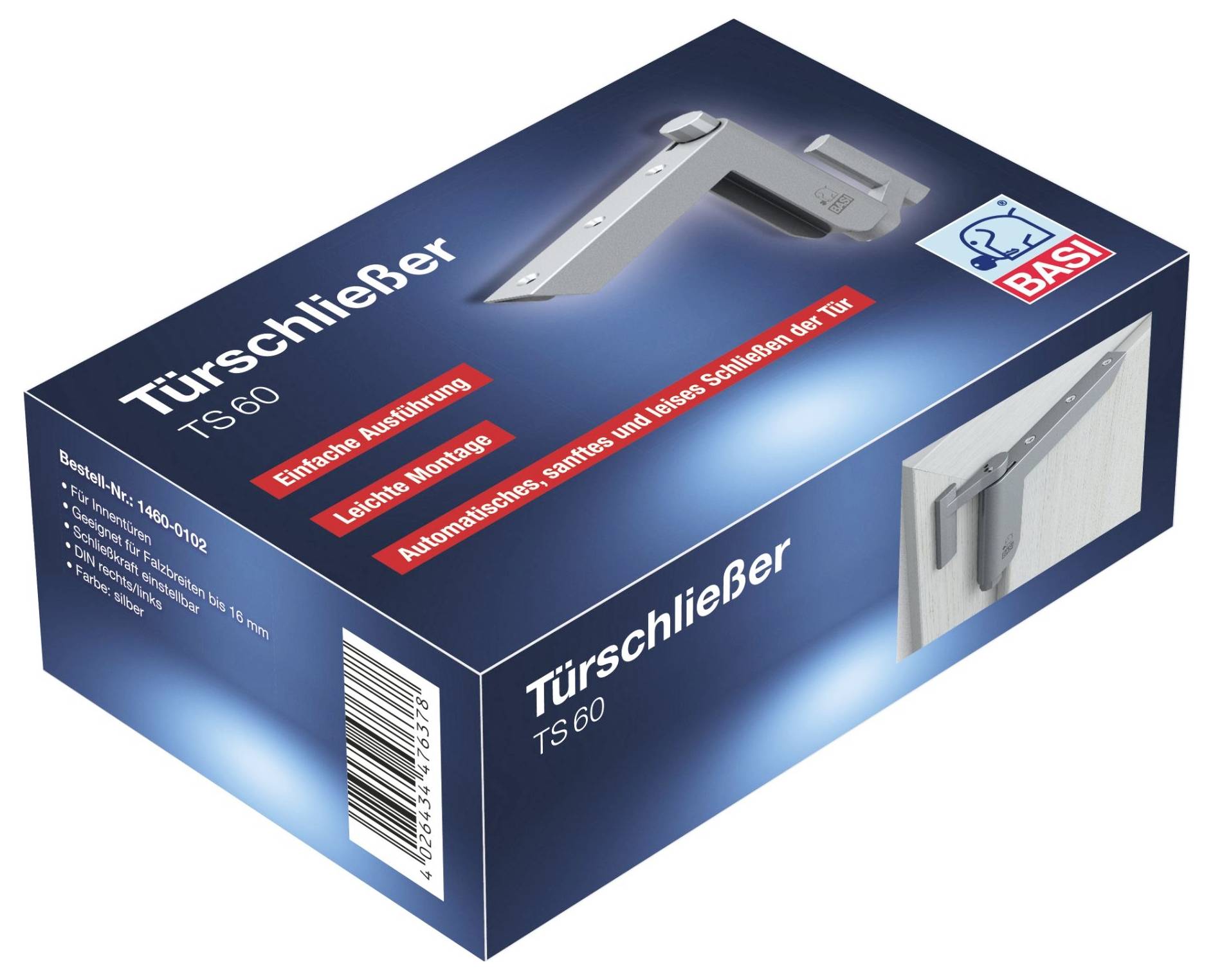 Basi 1460-0102 Türschließer Silber-6