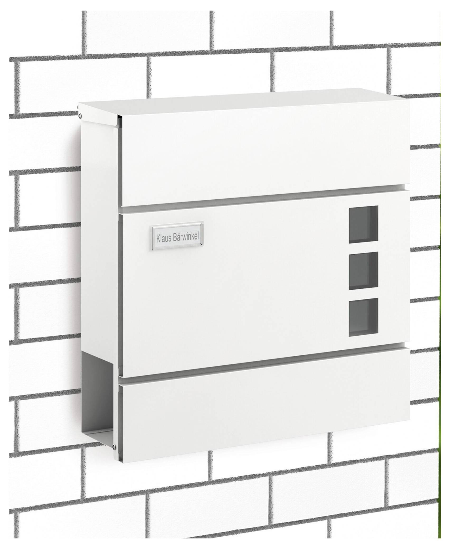 Basi 2170-0904 BK 380M Briefkasten Stahl Weiß-4