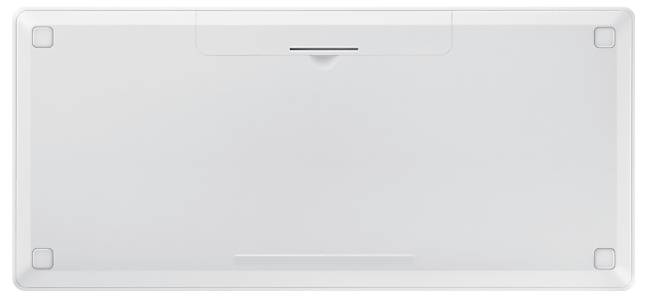 Geschlossener silberner Laptop-Deckel von oben gezeigt, zentriert ohne sichtbare Markenzeichen oder andere Details.