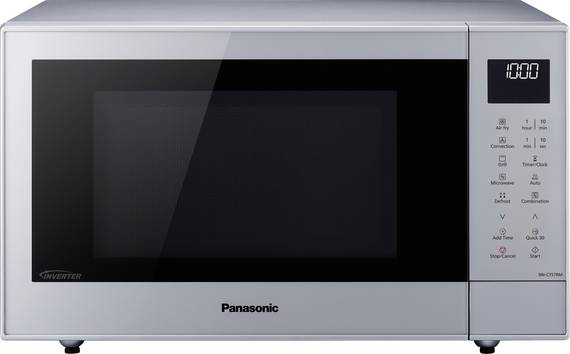 Panasonic NN-CT57RMEPG Mikrowelle Silber 1000 W Grillfunktion, digitaler Timer, Timerfunktion, LCD-Display, Heißluft-Funktion