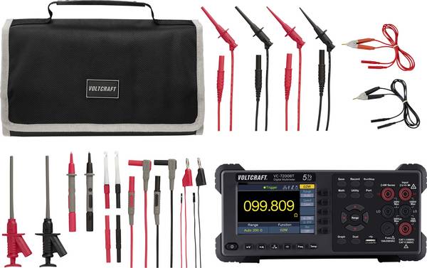 VOLTCRAFT VC-7200BT Tischmultimeter mit MLSET-120 Messleitungen