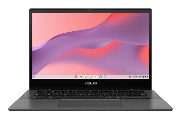 Asus Chromebook Chromebook CM1 Flip  35.6 cm (14 Zoll) Full HD MediaTek Kompanio 520 8 GB RAM   Deutsch, QWERTZ ARM ARM Mali     Grau  90NX0641-M00B80