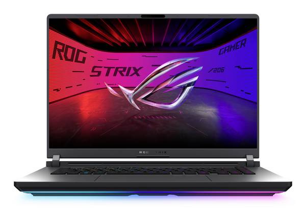 Asus Gaming Notebook Strix G16  40.6 cm (16 Zoll) WQXGA AMD Ryzen 9 290HX Plus 16 GB RAM  2 TB SSD Deutsch, QWERTZ Intel Intel-Grafik  NVIDIA GeForce RTX 5080  GDDR7 Mehrfarbig  90NR0LG1-M00DY0