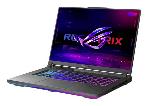 Asus Gaming Notebook Strix G16  40.6 cm (16 Zoll) WUXGA AMD Ryzen 9 8940HX 12 GB RAM  512 GB SSD Deutsch, QWERTZ AMD AMD Radeon Graphics  NVIDIA GeForce RTX 5070 Ti  GDDR7 Grau  90NR0NJ7-M00BK0