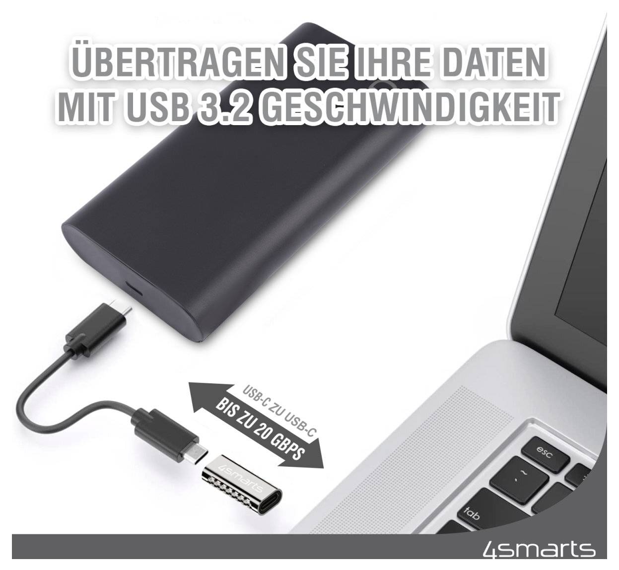 4Smarts USB 2.0 Adapter [1x USB-C® - 1x USB-C®]-7