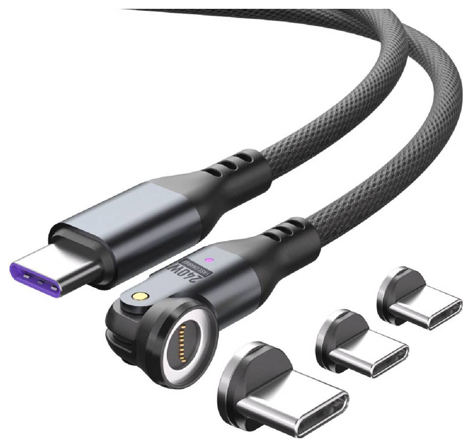 4Smarts USB-Ladekabel USB-C® 1.8 m Schwarz 541237-5
