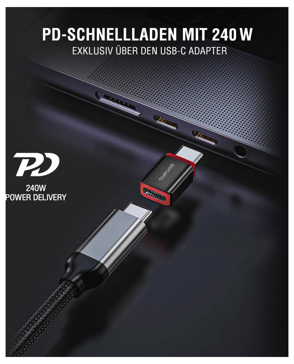 4Smarts USB 2.0 Adapter [1x USB-C® - 1x USB, USB-C®]-6