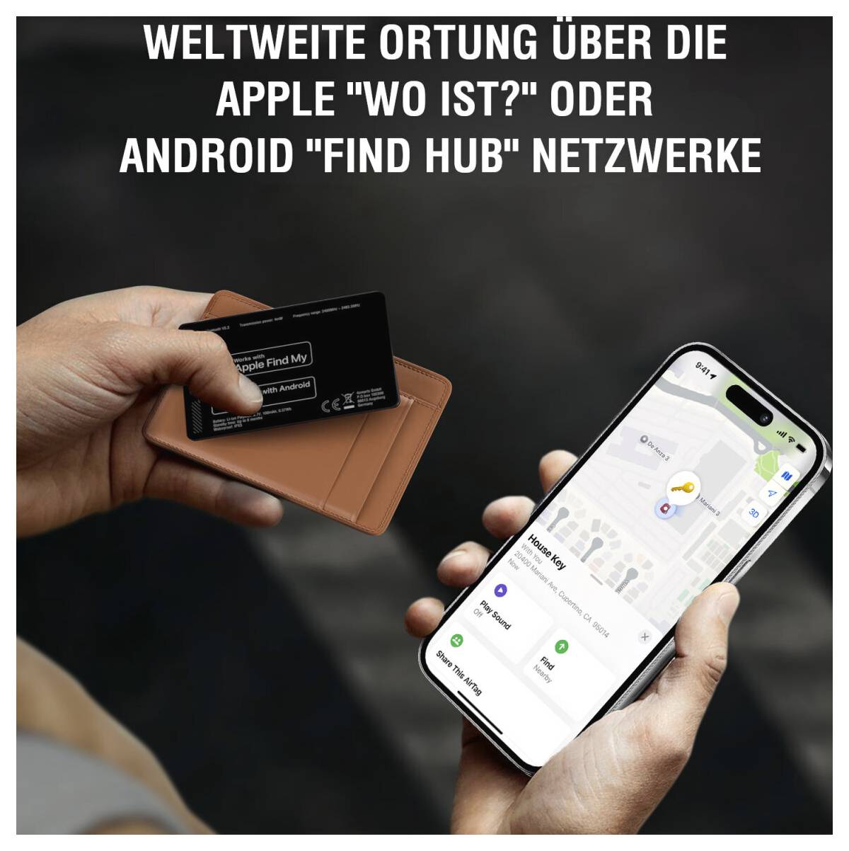4Smarts SkyTag Card Duos ReCharge Bluetooth-Tracker Schwarz-8