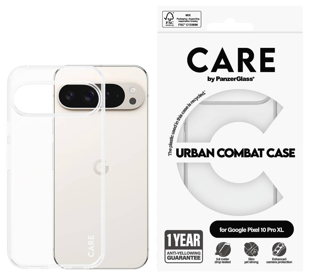 PanzerGlass CARE Flagship Backcover Google Pixel 10 Pro XL Transparent Induktives Laden CR89950-2