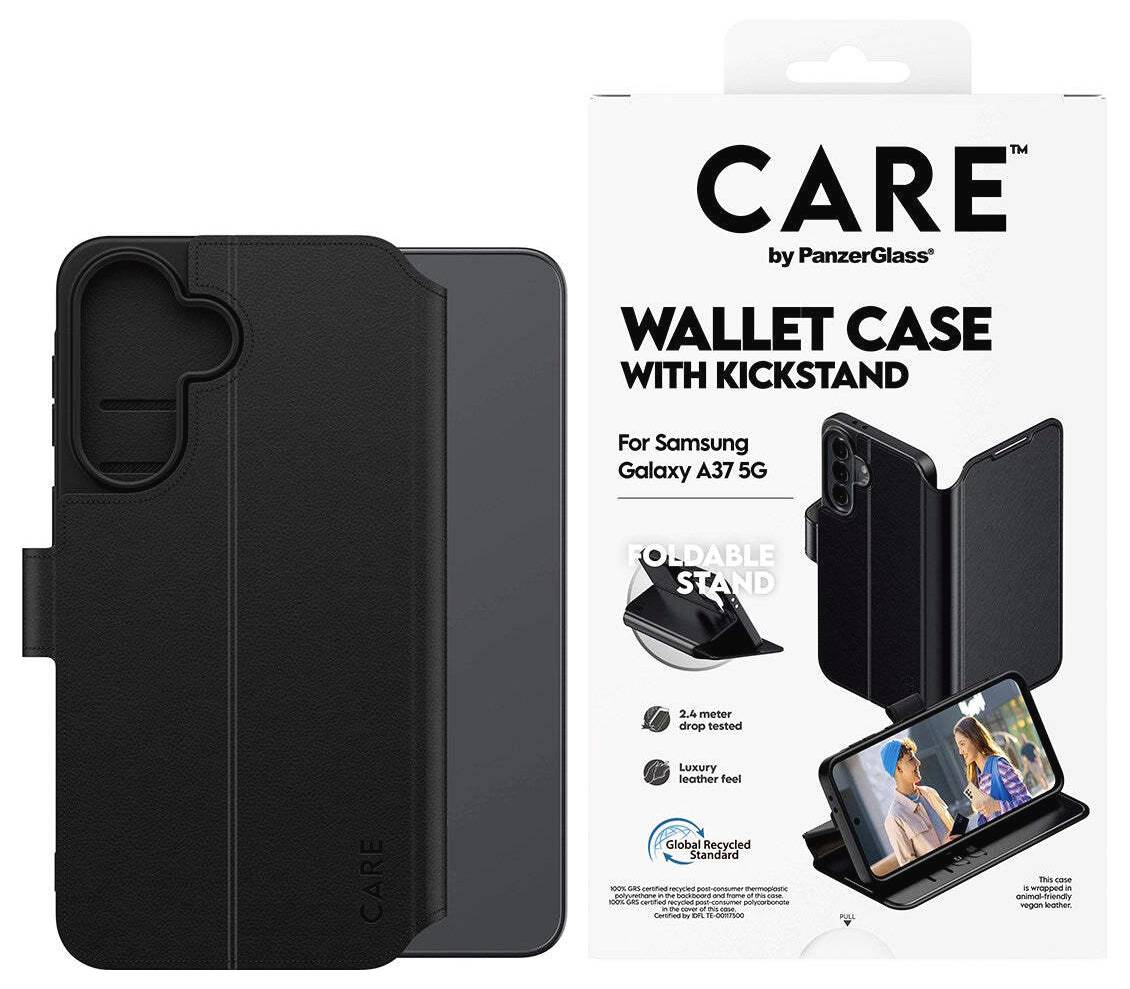 PanzerGlass CARE Booklet Samsung Galaxy A37 Schwarz Standfunktion CR56909-3