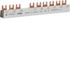 Hager KDN363J Hager KDN363J Phasenschiene 3 polig m.Gabelanschluss 10mm² 63A 10 Module Phasenschiene 1 St.