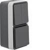 Hager Serienschalter/Steckdose Grau WNC081 1 St.