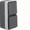 Hager Serienschalter/Steckdose Grau WNC083 1 St.