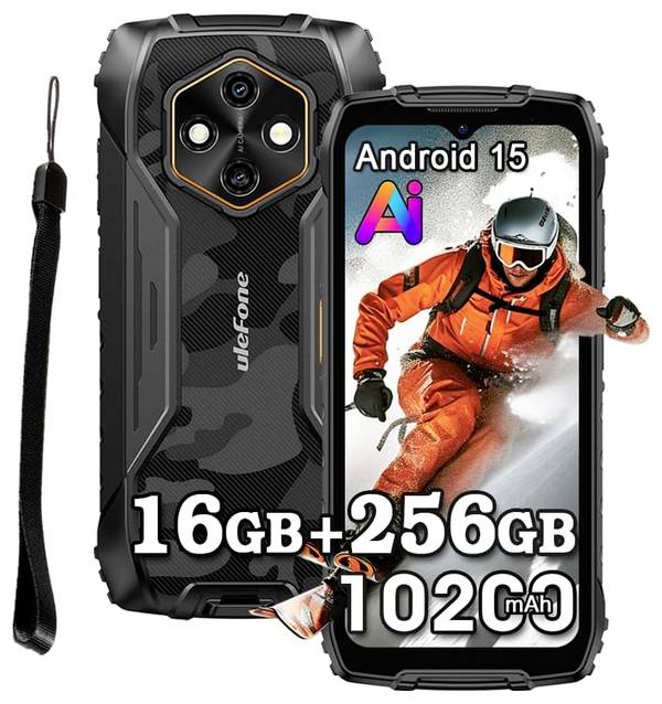 UleFone Rugking 4 Pro   256 GB Schwarz EEK B (A - G) 16.7 cm (6.56 Zoll) Outdoor Smartphone