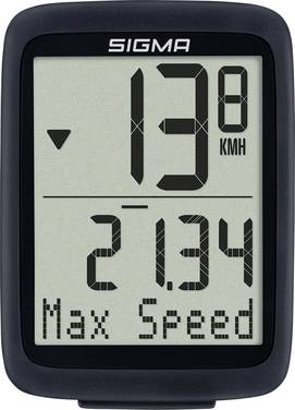 Sigma BC 10.0 WL ATS Fahrradcomputer, kabellos Codierte Übertragung mit Radsensor