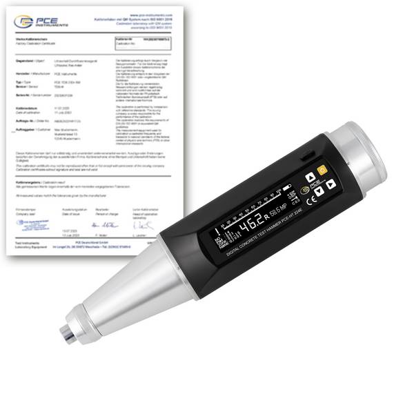 PCE Instruments PCE-HT 224E-ICA Betonprüfhammer kalibriert (ISO) 10 - 100 N/mm² Härte