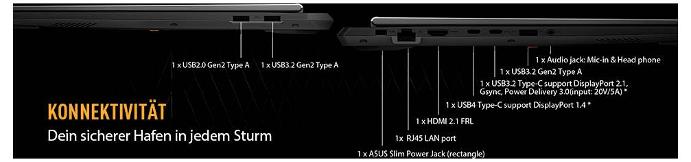 Asus Gaming Notebook 35.6 cm (14 Zoll) WQXGA+ 386H 8 GB RAM 1 TB SSD Deutsch, QWERTZ Intel Intel-Grafik NVIDIA GeForce R-12