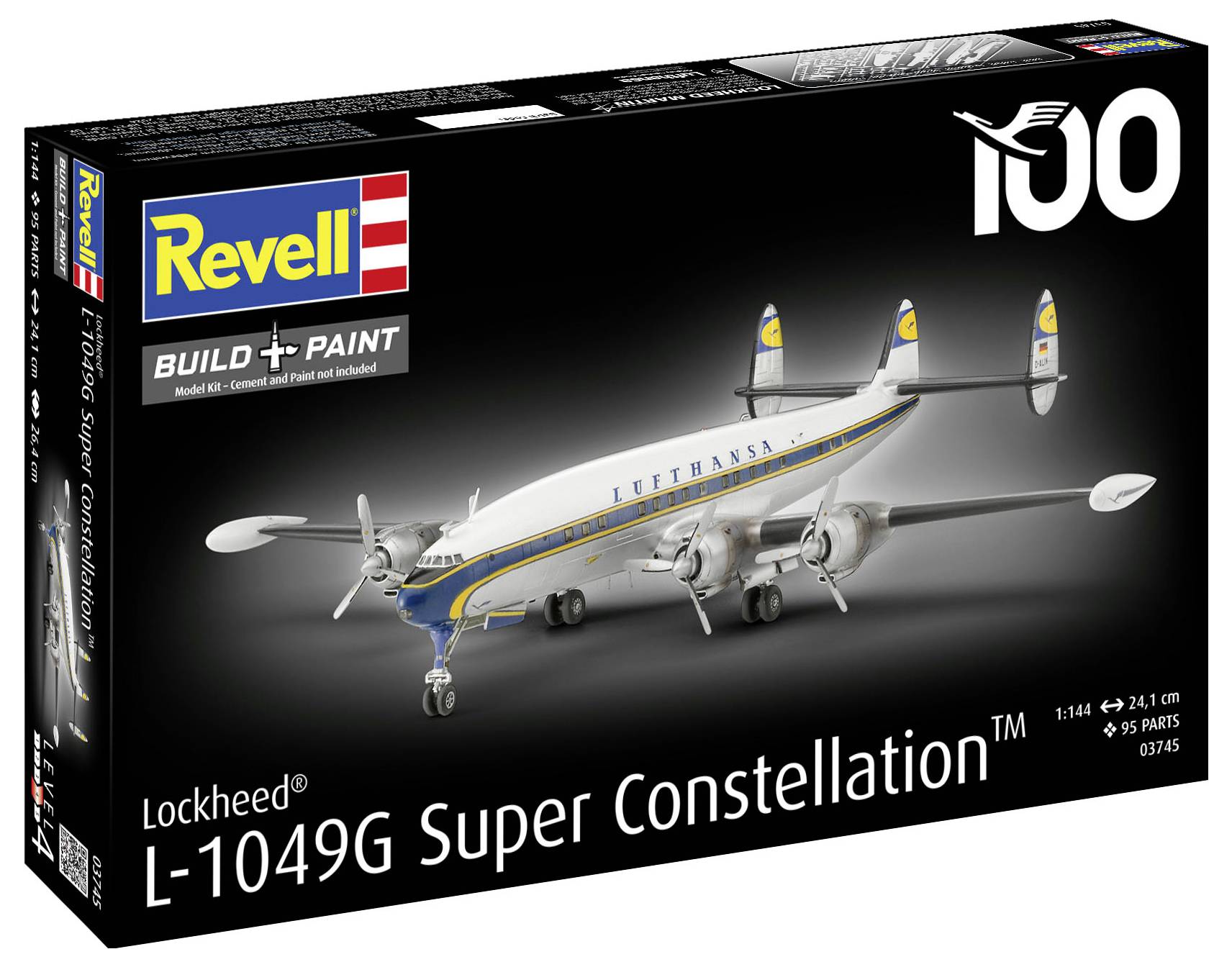 Revell 03745 Lockheed L-1049G Super Constellation Flugmodell Bausatz 1:144-2