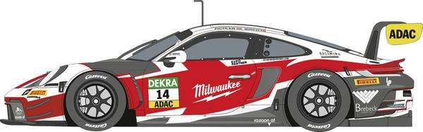 Carrera 20032111 DIGITAL 132 Auto Porsche 911 GT3 R "Razoon – more than racing, No.14"