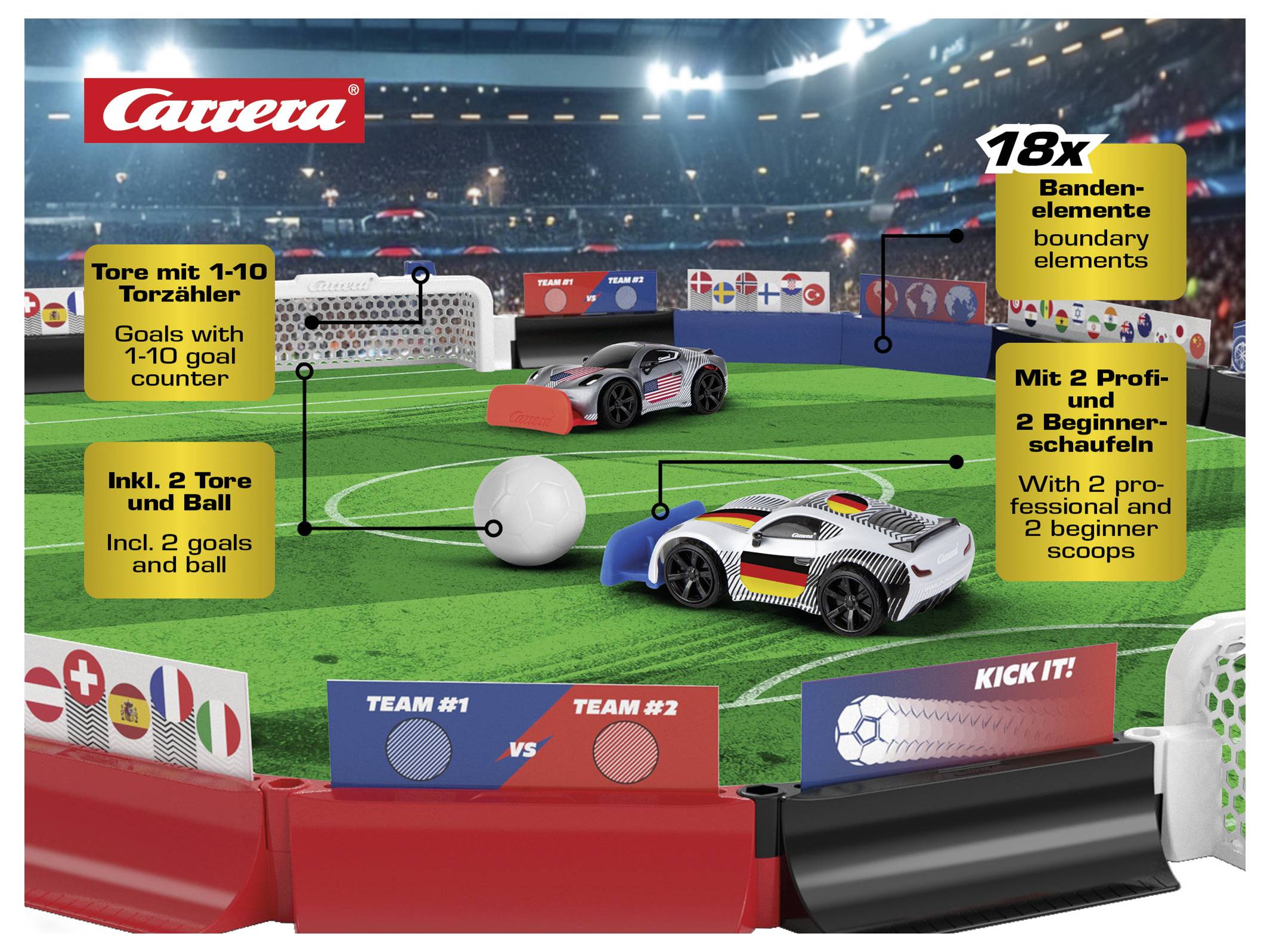 Carrera 370430045 Soccer Set - World Championship Start-Set-12