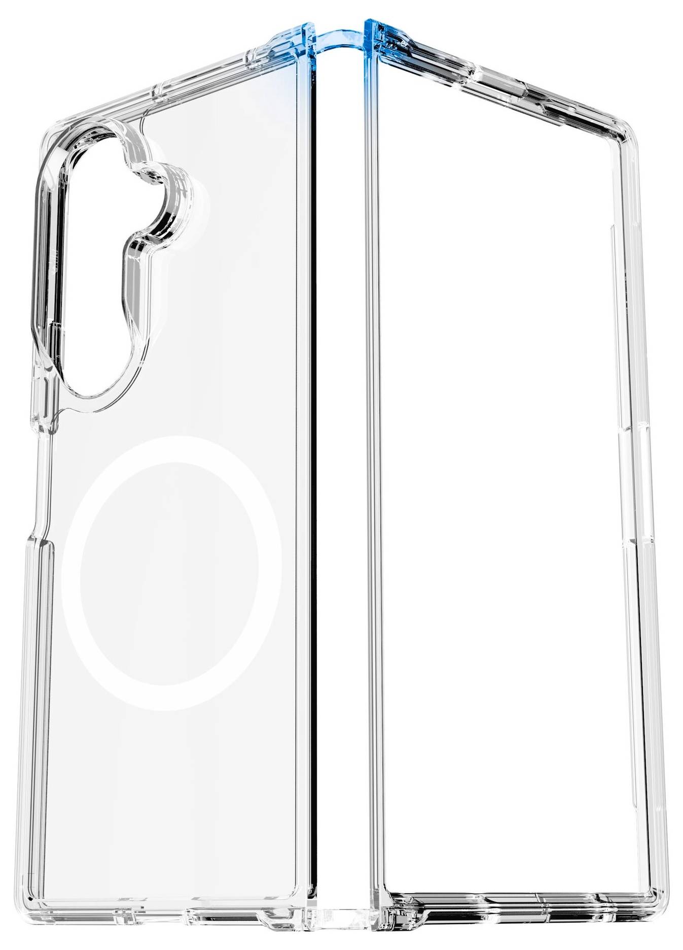 Cellularline Impact Clear Backcover Samsung Galaxy Z Fold 8 Transparent Induktives Laden IMPACTMAGALZFOLD8T-3
