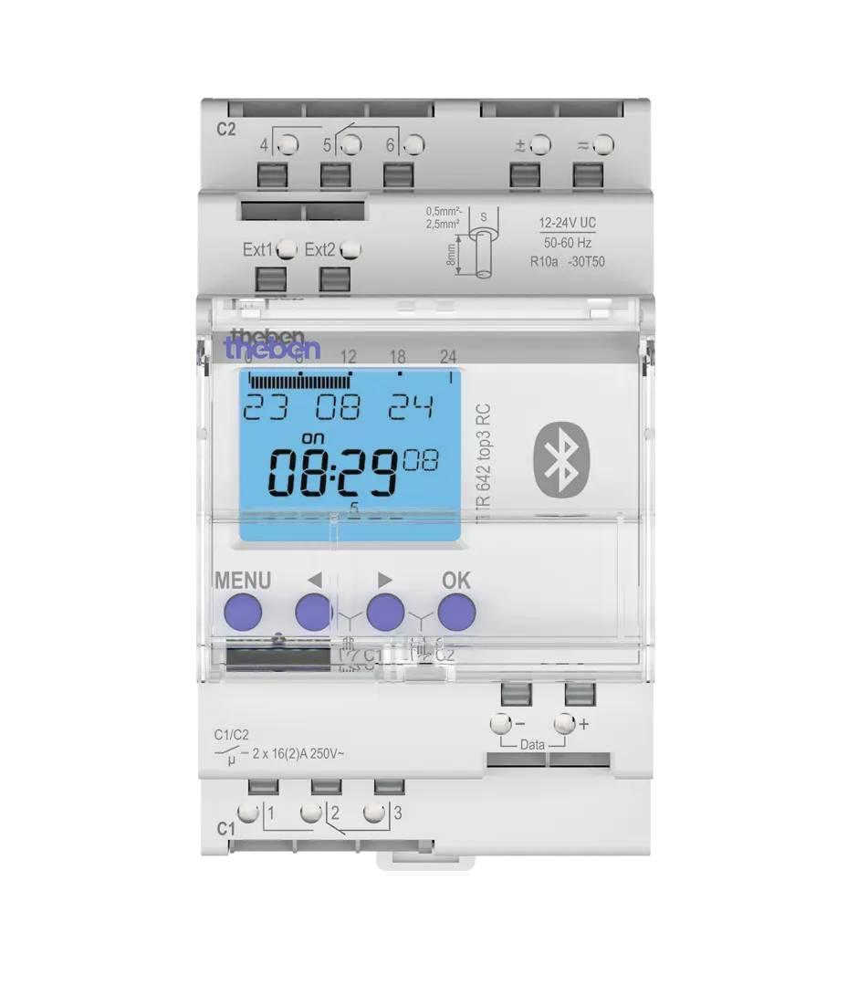 Theben TR 642 top3 BLE 12-24V RC Zeitschaltuhr