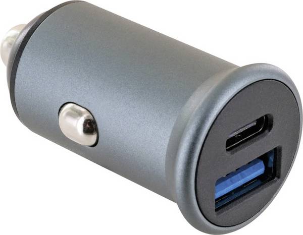 Schwaiger  Kfz Ladegerät 38 W USB-A, USB-C®  Schwarz KFZ