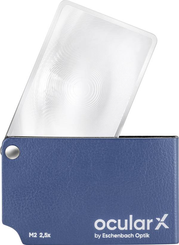Eschenbach XM0201 M2 Handlupe  Vergrößerungsfaktor: 2.5 x Linsengröße: (L x B) 7.4 cm x 4.8 cm